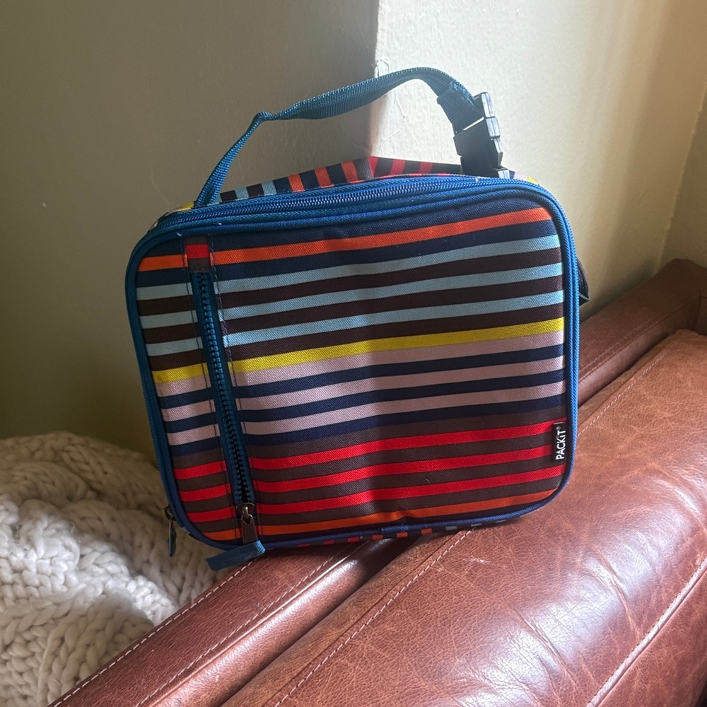 Packit Multicolor Striped Insulated Lunch Bag